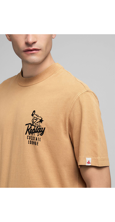 リラックスフィット コットンジャージー グラフティーTシャツ 詳細画像 ライトオレンジ 7